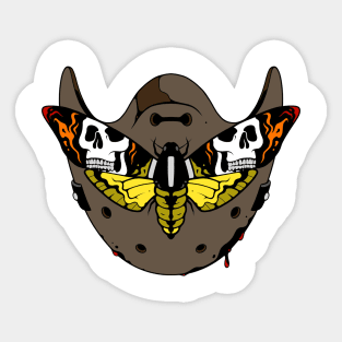 Hannibal Moth Mask Sticker